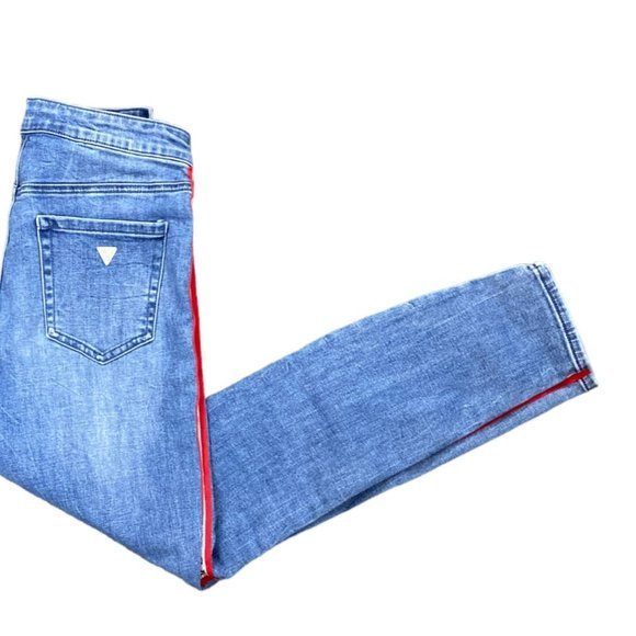 Guess Logo Tape Skinny Jeans - Picture 5 of 8